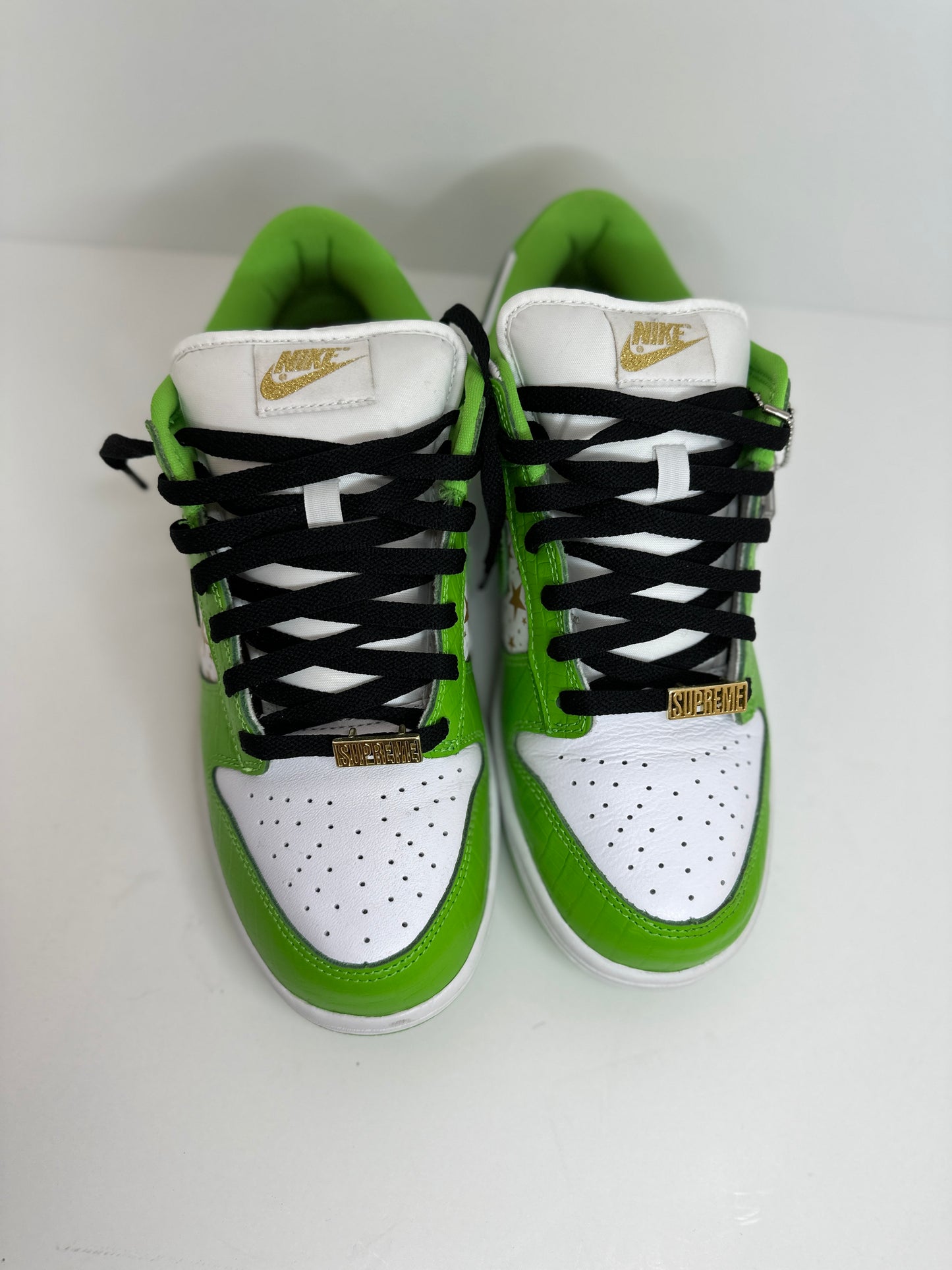 Nike Dunk Low SB Supreme Supreme Stars Mean Green Size 8.5 (Worn once ...
